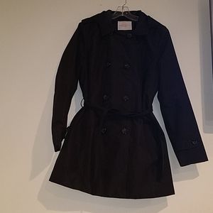 Celebrity Pink Rain Trench Coat